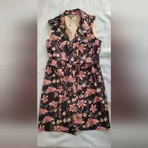 NWOT!Gorgeous Chic Floral Women's Sleeveless Belted Bohemian Jacket Vest Size 1X